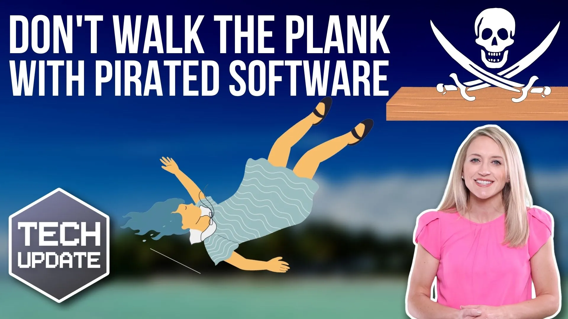 Featured image for Don’t walk the plank with pirated software￼